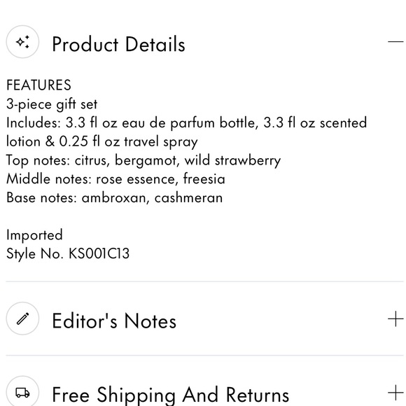 Kate Spade New York Full Size Perfume and Lotion Set (NWT) - Picture 3 of 4